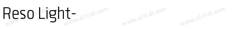 Reso Light字体转换